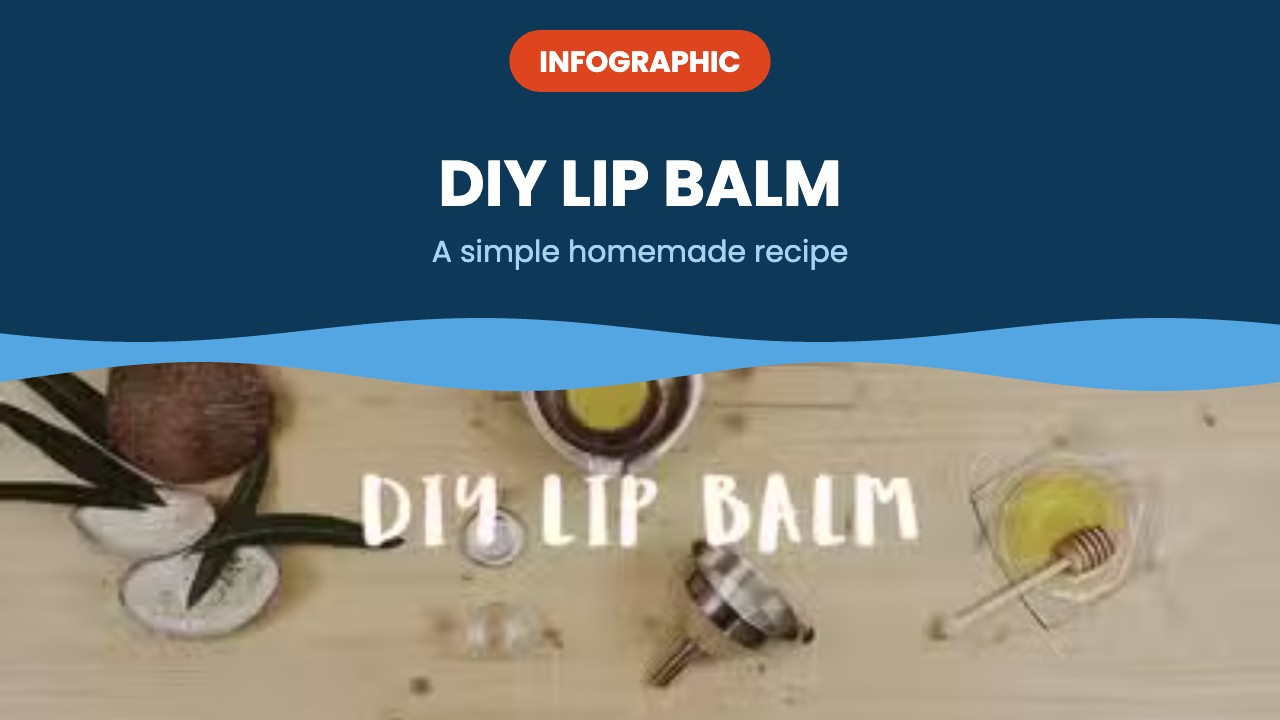 DIY lip balm – infographic