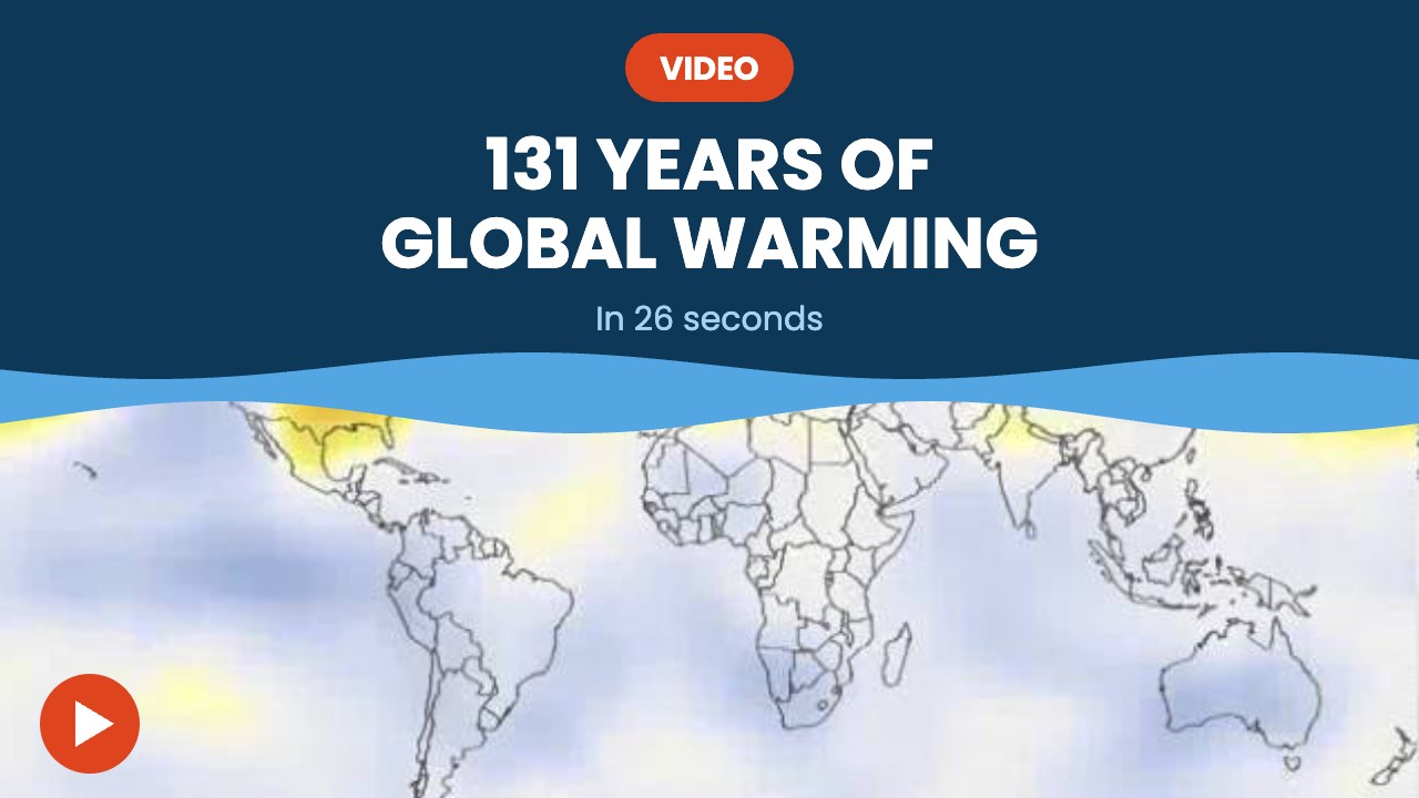 131 years of global warming – video